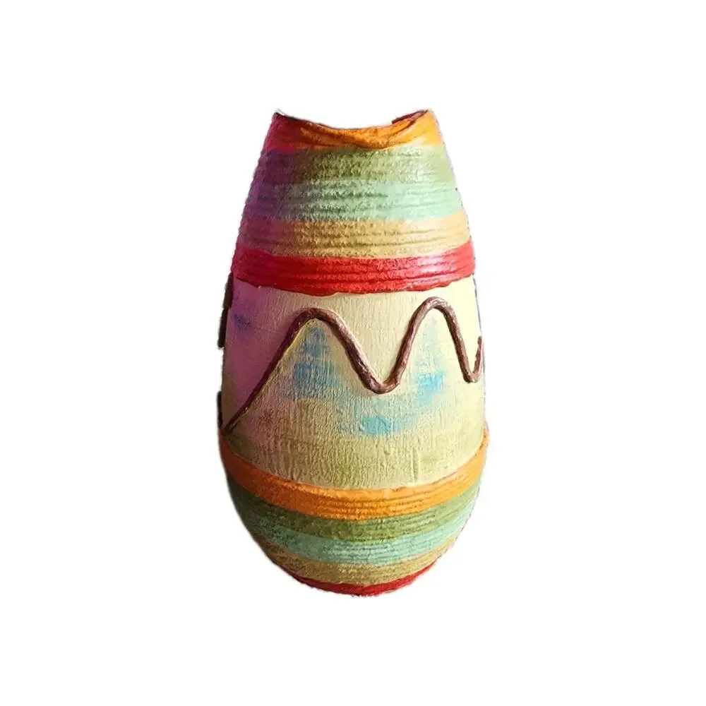Mexican Hand Made Pottery Folk Art vase Southwest Arizona Style Vase Holland Co